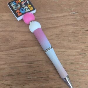 Pink and White Gradient Pen